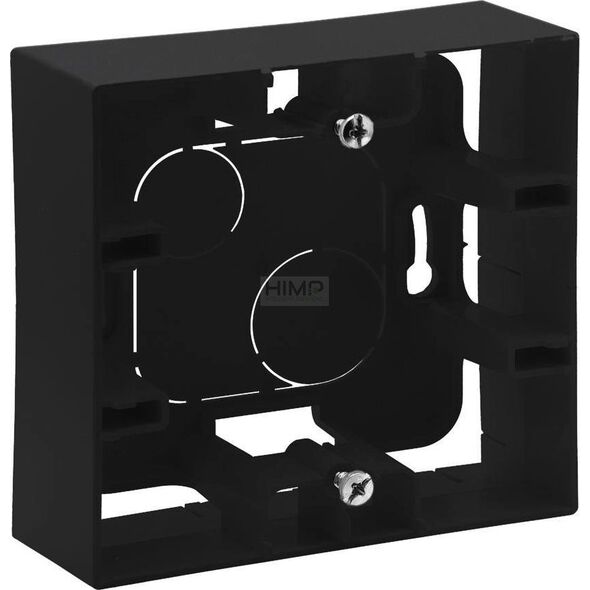 Legrand Puszka natynkowa Legrand Niloe Step 863597 pojedyncza czarna 10802598 3414971843554