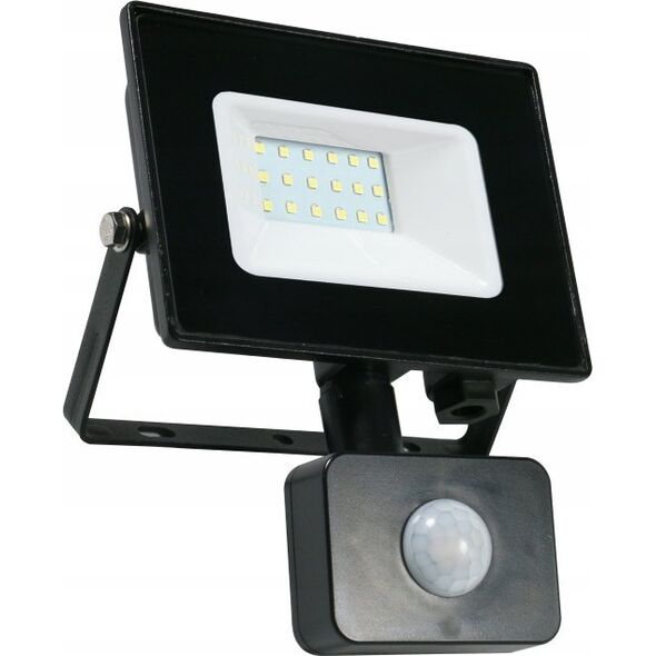 Naświetlacz Lumax Naświetlacz LED Lumax Heda Floodlight HFL120NS 20W 1600lm 4000K 120° IP44 czujnik ruchu PIR czarny 10803001 5901087203061