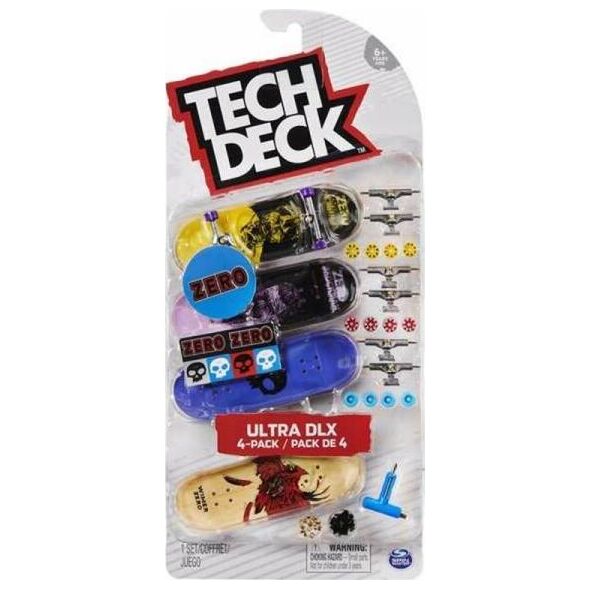 Spin Master Tech Deck - Deskorolka na palec fingerboard, zestaw 4-pak (6028815) 10920844 778988192092