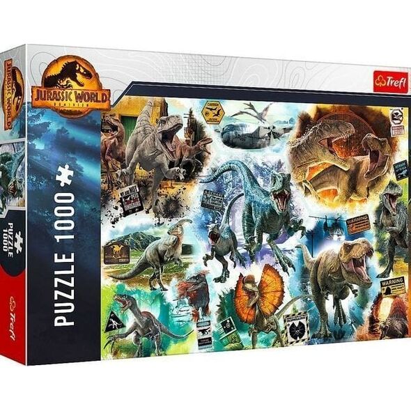 Trefl Puzzle 1000 element?w Na tropie dinozaur?w Jurassic Park 11115160 5900511107272