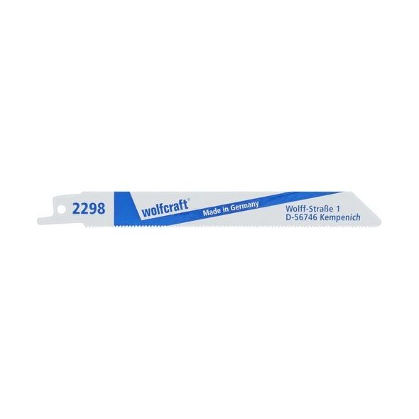 Wolfcraft 2 brzeszczoty szablaste Wolfcraft - 1 - 3 mm, dokładne, równe cięcia blachy, metale nieżelazne 11220955 4006885229808