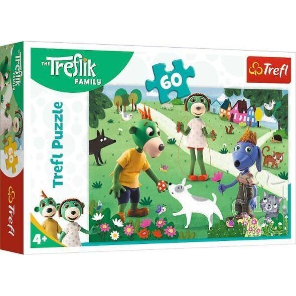 Trefl Puzzle 60 Radosny dzień Treflików TREFL 11222258 5900511173772