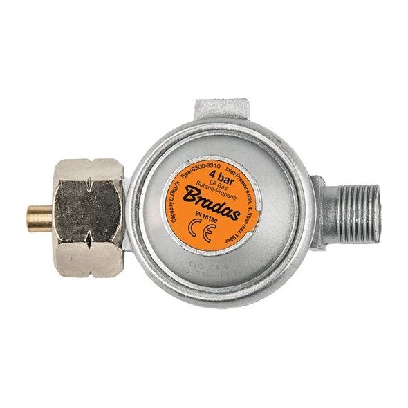 Bradas Reduktor gazowy wysokiego ciśnienia, 4bar, 8kg/h GZ 3/8" Bradas 11229591 5907544413851