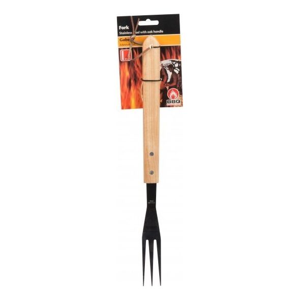 BBQ BBQ - widelec niezbędny do grillowania długi z drewnianą rączką 41 cm 11232352 8711252347738
