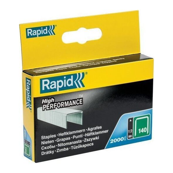 Rapid Zszywki Rapid z drutu płaskiego nr 140 (12 mm) - 2000 szt. 11237259 7313469140044