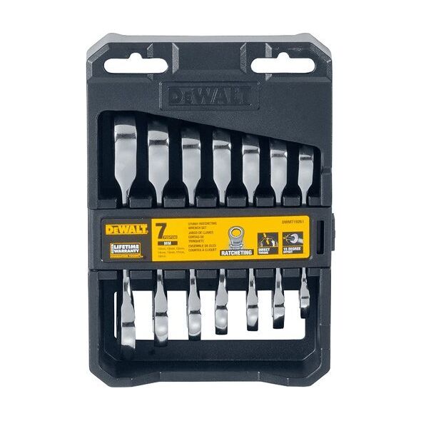 Dewalt DEWALT KLUCZ PŁASKO-OCZKOWY Z GRZECHOTKĄ KPL. 7el. 11238920 3253560192617