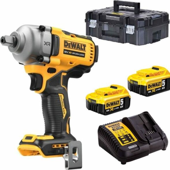 Klucz udarowy Dewalt DEWALT.KLUCZ UDAROWY 1/2" 18V 812Nm 2x5,0Ah 4-BIEGI TSTAK ZAPADKA DCF892P2T 11239440 5035048743669