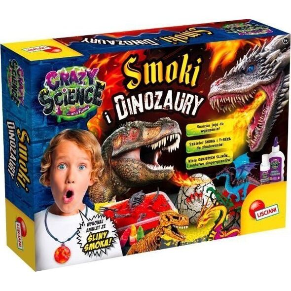 Lisciani Crazy Science Smoki i dinozaury Zestaw Naukowy 89390 LISCIANI p6 11461899 8008324094141