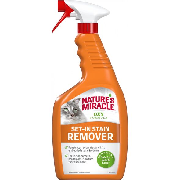 Zolux Nature's Miracle Set-In Stain Remover Cat 709ml - środek do usuwania starych plam po moczu i odchodach kota 11486367 4048422154532