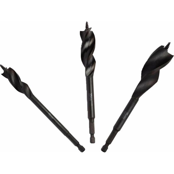 Wiertło Dewalt Wiertła do drewna kręte 16,20,25x152mm HEX EX.3szt 11557155 5054905245320