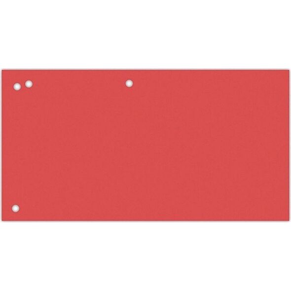 Office Products Przekładki OFFICE PRODUCTS, karton, 1/3 A4, 240x105mm, 100szt., czerwone 11716134 5901503693100