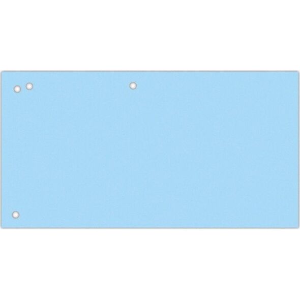 Office Products Przekładki OFFICE PRODUCTS, karton, 1/3 A4, 240x105mm, 100szt., niebieskie 11716136 5901503693193