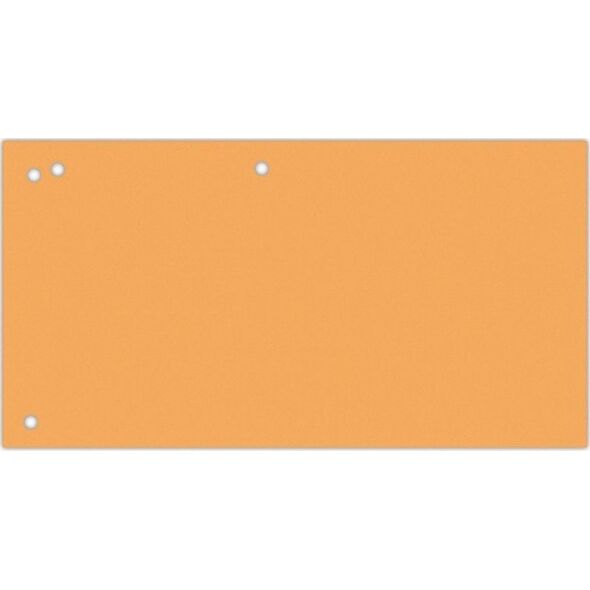 Office Products Przekładki OFFICE PRODUCTS, karton, 1/3 A4, 240x105mm, 100szt., pomarańczowe 11716137 5901503693254