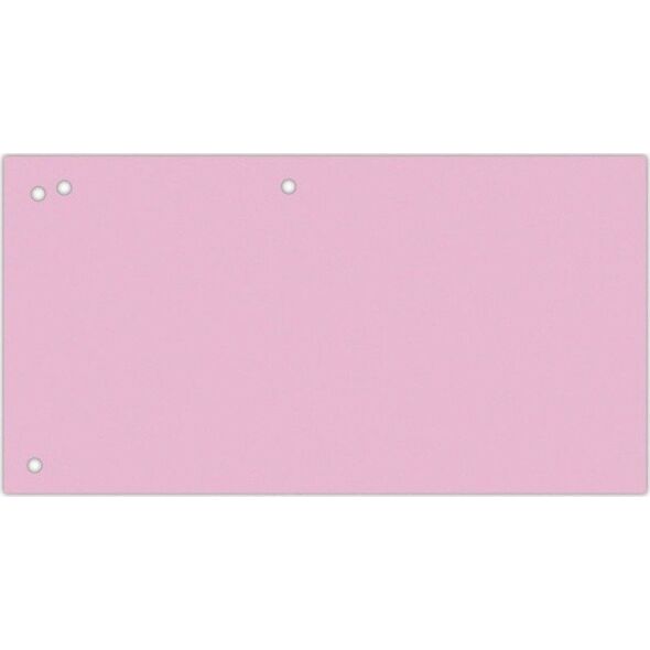 Office Products Przekładki OFFICE PRODUCTS, karton, 1/3 A4, 240x105mm, 100szt., różowe 11716138 5901503693315