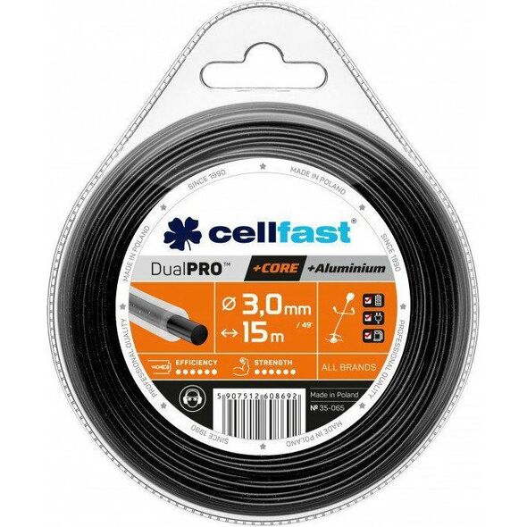 Cellfast C.ŻYŁKA TNĄCA Z RDZENIEM 3,0*15m OKRĄGŁA 11740409 5907512608692