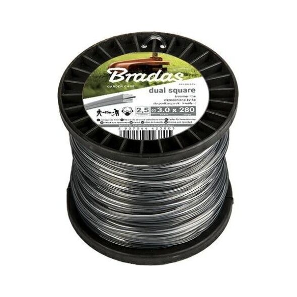 Bradas ŻYŁKA TNĄCA RIPPER DUAL 3,0*100m KWADRAT SZPULA 11740425 5907544423904