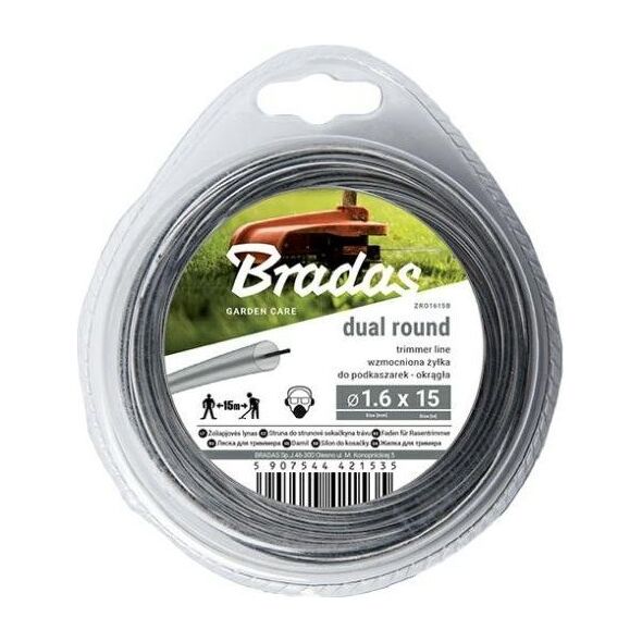 Bradas ŻYŁKA TNĄCA RIPPER DUAL 3,0*15m/OKRĄGŁA/BLISTER 11740427 5907544421573