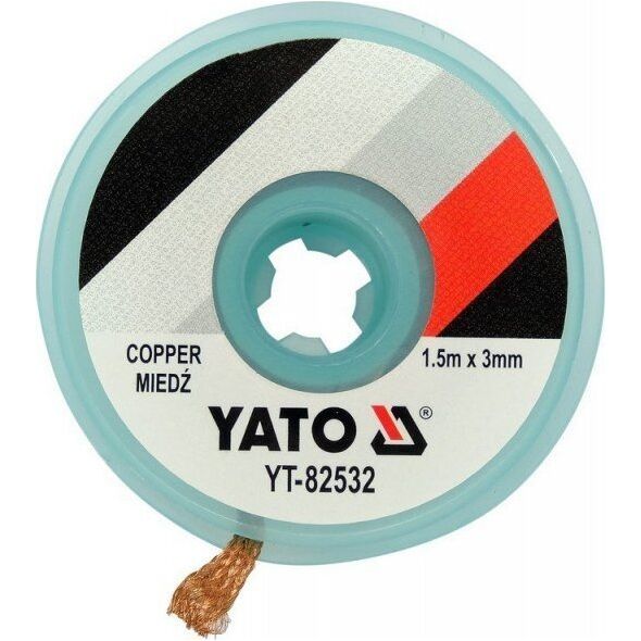 Yato Taśma rozlutownicza 3,0mm x 1,5m 11740767 5906083075957