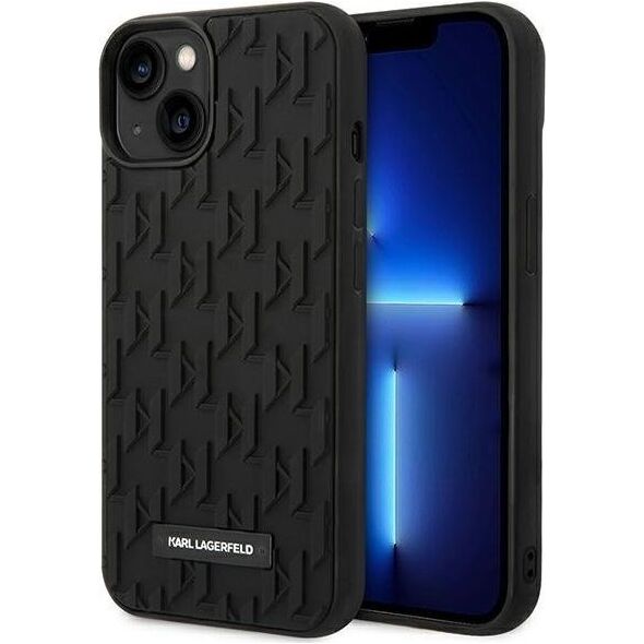 Karl Lagerfeld Karl Lagerfeld 3D Monogram Pattern - Etui iPhone 14 Plus (czarny) 11864015 3666339085339