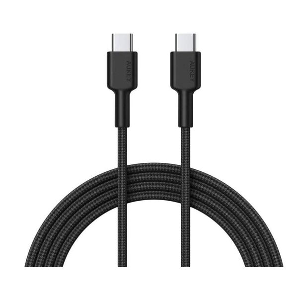 Kabel USB Aukey USB-C - USB-C 0.9 m Czarny (CB-CD45) 12016116 608119201204