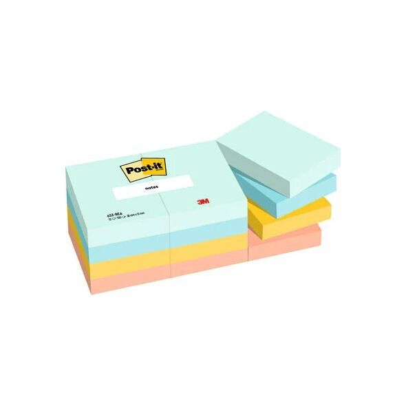 Post-It 3M Karteczki samoprzylepne Post-it®, BEACHSIDE, 38x51mm, 12x100 kart. 12118551 4064035065911