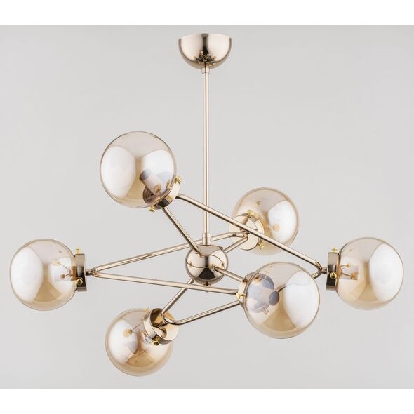 Lampa wisząca Alfa Resto lampa wisząca 6-punktowa złota Alfa 12519118 5900458630697