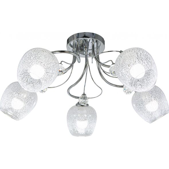 Lampa sufitowa Mdeco Sypialniana lampa sufitowa ELM8824/5 8C nad łóżko chrom 12520185 5902021243587