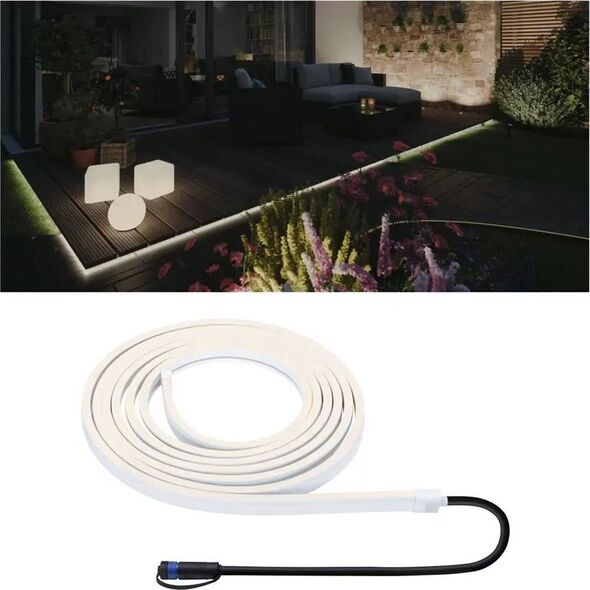 Taśma LED Paulmann Taśma LEDOutdoor Plug+Shine   5m 3000K 24V IP67 12554818 4000870946800