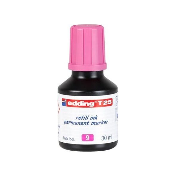 Edding Tusz do uzupełniania markerów permanentnych e-T 25 EDDING, różowy 12554957 4004764023943