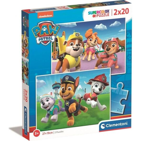 Clementoni CLE puzzle 2x20 SuperKolor Psi Patrol 24800 12736186 8005125248001