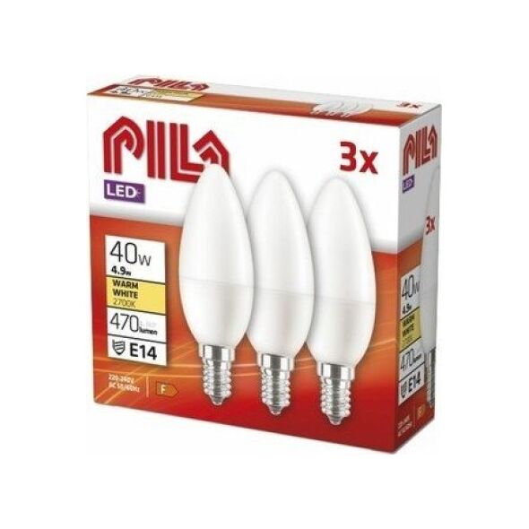 Żarówka LED PILA E14 4,9W barwa ciepła 3szt 12782554 8727900972252