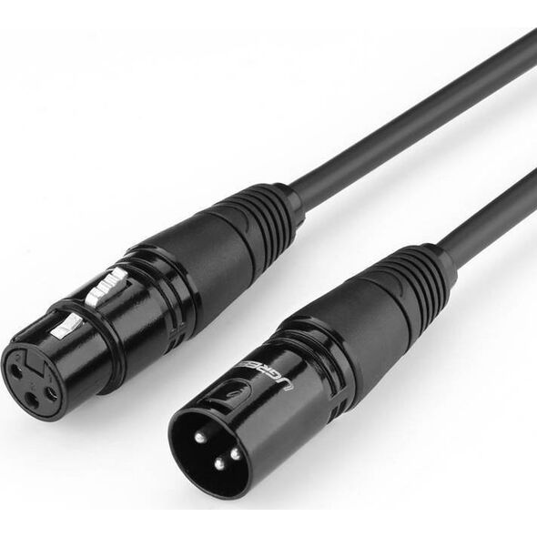 Ugreen UGREEN AV130 Kabel XLR żeński do XLR męski - 1m (czarny) 12985283 6957303802425