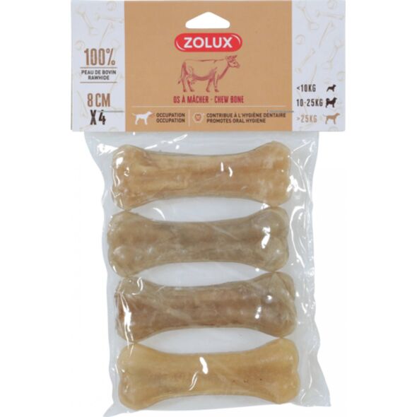 Zolux ZOLUX Kość prasowana z fluorem 8 cm x 4 13110192 3336024827987
