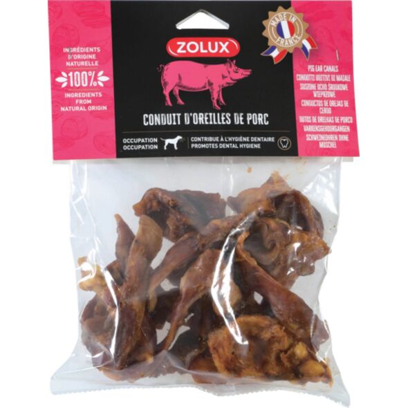 Zolux ZOLUX Ucho wewnętrzne wieprzowe kawałki 300 g 13110237 3336024828496