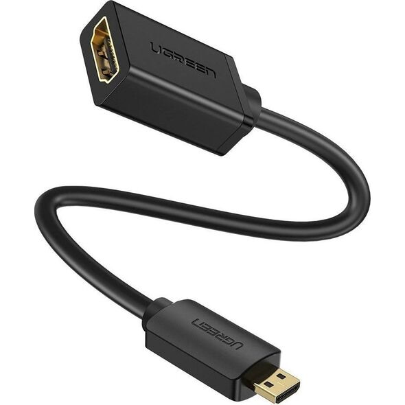 Adapter AV Ugreen Adapter UGREEN 20134 Micro HDMI do HDMI, 20cm (czarny) 13112846 6957303801831