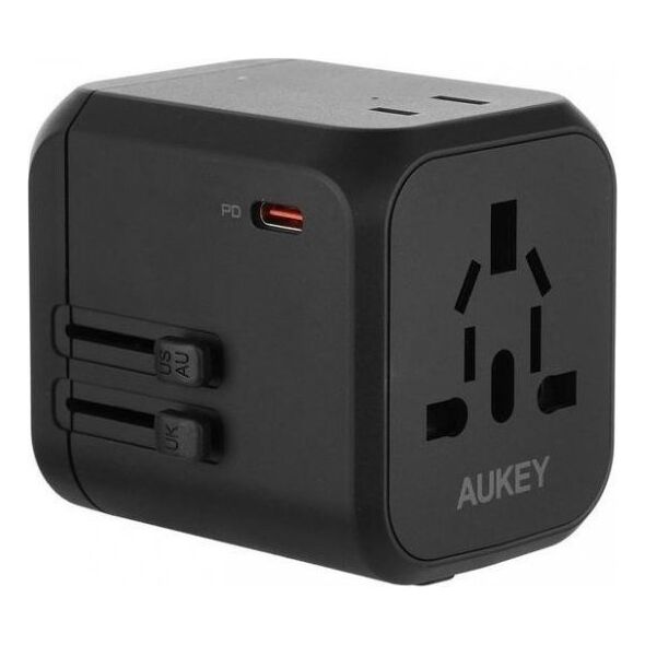 Aukey PA-TA04 ładowarka podróżna uniwersalna 30W PD EU/US/UK/AUS 13155858 608119199044