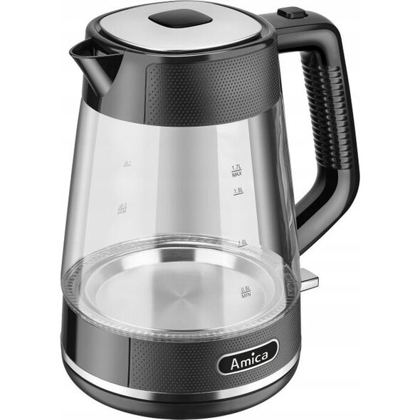 Czajnik Amica Czajnik elektryczny Amica KF 4050G 1,7l Szkalny Kontroler Strix Filtr 13168998 5906006942250