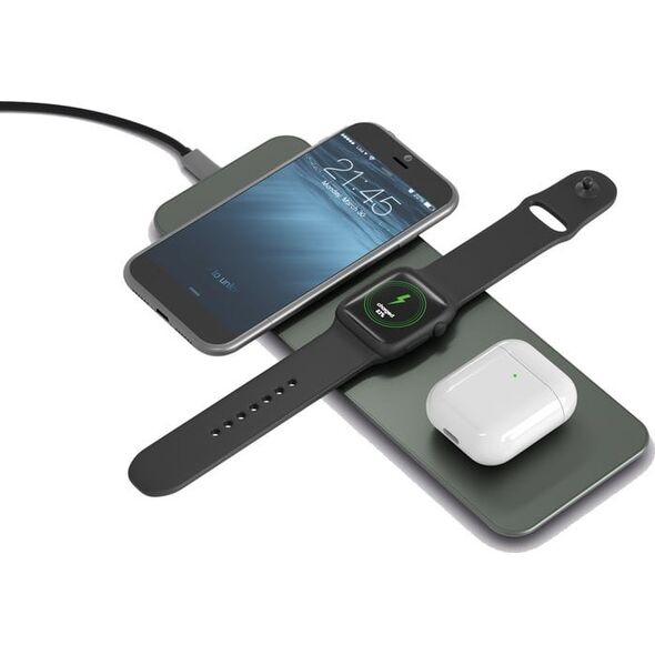 Ładowarka TerraTec Terratec ChargeAIR All Słuchawki, Zestaw słuchawkowy, Smartfon, Smartwatch Zielony Bezprzewodowe ładowanie Szybkie ładowanie Wewnętrzna 13237480 4040895008046