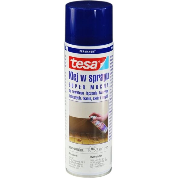Tesa TESA KLEJ W SPRAYU UNIWERSALNY 500ml BEZBARWNY 13273980 4042448003072
