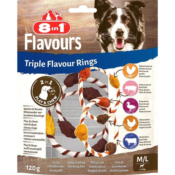8in1 8in1 FLAVOURS Triple Flavour Rings M/L 13278515 4048422164166