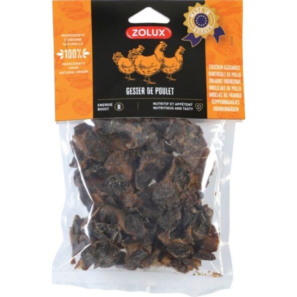 Zolux ZOLUX Przysmak naturalny dla psa Żołądki kurze 150g 13278519 3336024826232