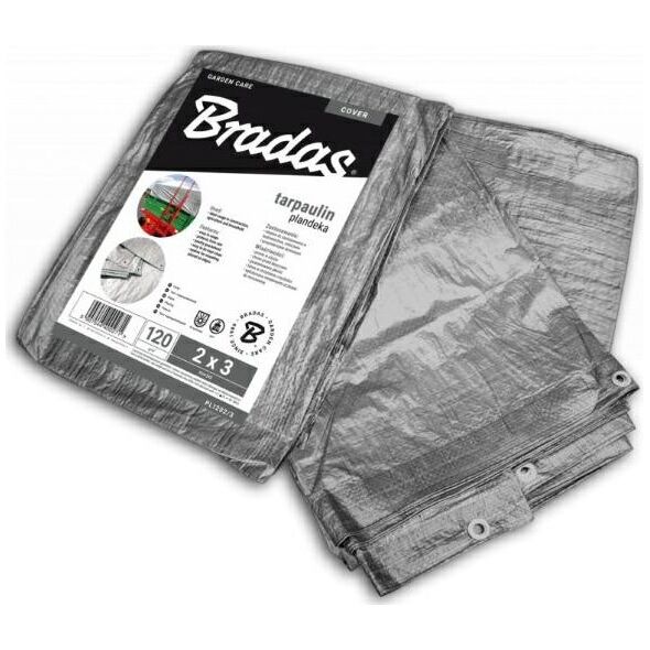 Plandeka Bradas PLANDEKA  SREBRNA 120g  15 x 20m BRADAS 13283809 5907544451808