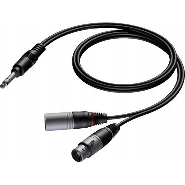 Kabel Procab Procab CAB709/3 6.3 mm Jack male stereo - XLR male & XLR female 3 meter 13334881 5414795001398