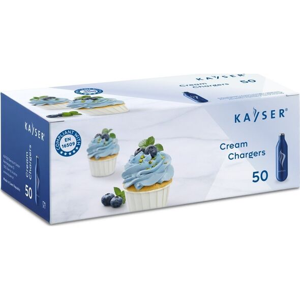 Art Naboje N2O do syfonu do bitej śmietany 7,5g Kayser 50 szt/Opk 13337927 9002539022271