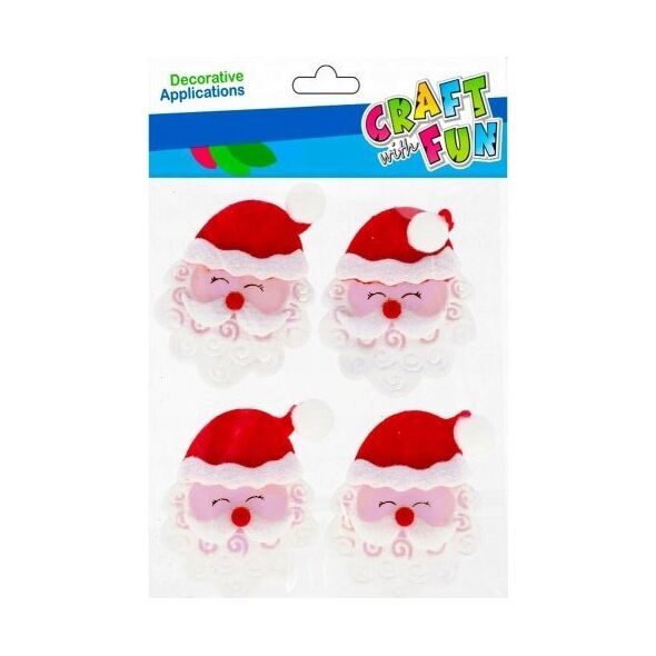 Craft with Fun OZDOBA BN FILC MIKOLAJ SPRZYL 4SZT CF 12/144 13401793 5908275175650