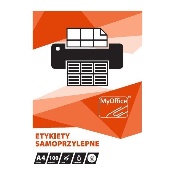 MyOffice ETYKIETY A4 MyOFFICE 210 X 297 MM (100) 13404412 5902596500696