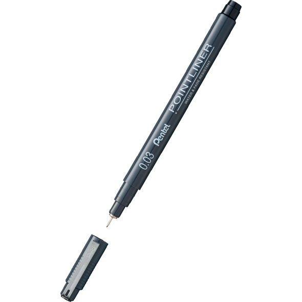 Pentel Cienkopis Pentel PointLiner 0.03mm czarny 13435961 884851060136