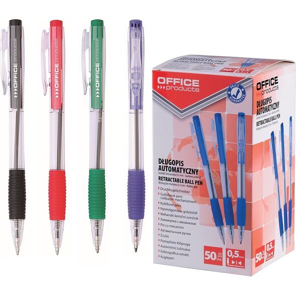 Office Products Długopisy Office Products 0.7mm niebieskie (50), NIEBIESKI 13435972 5901503693544