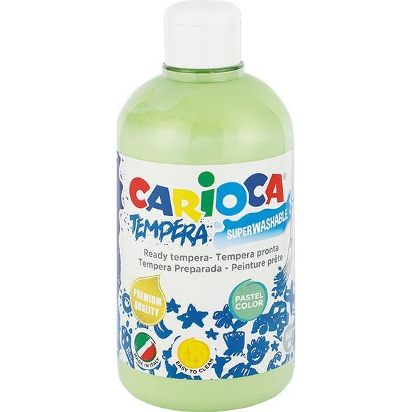 Carioca Farba tempera Carioca 500ml pastel zielona, ZIELONY PASTELOWY 13443104 8003511270438