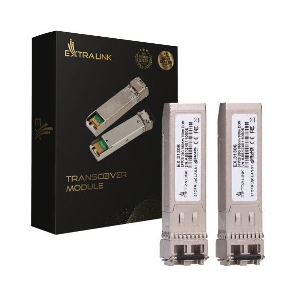 Moduł SFP ExtraLink EXTRALINK SFP28 25G 850NM MM 100M LC DUPLEX 2-PACK 13453889 5906168631306